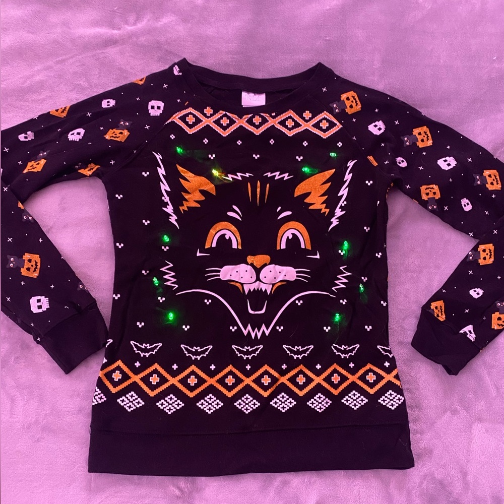 LIGHT UP HALLOWEEN SWEATSHIRT
